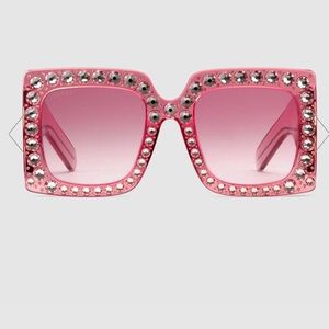 Oversize square-frame acetate sunglasses